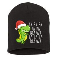 Fa Ra Ra Rawr Dinosaur Christmas Short Acrylic Beanie