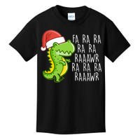 Fa Ra Ra Rawr Dinosaur Christmas Kids T-Shirt