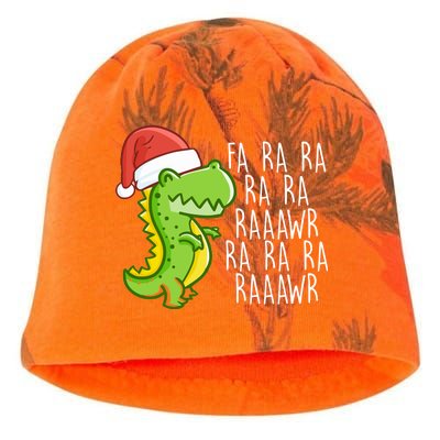 Fa Ra Ra Rawr Dinosaur Christmas Kati - Camo Knit Beanie