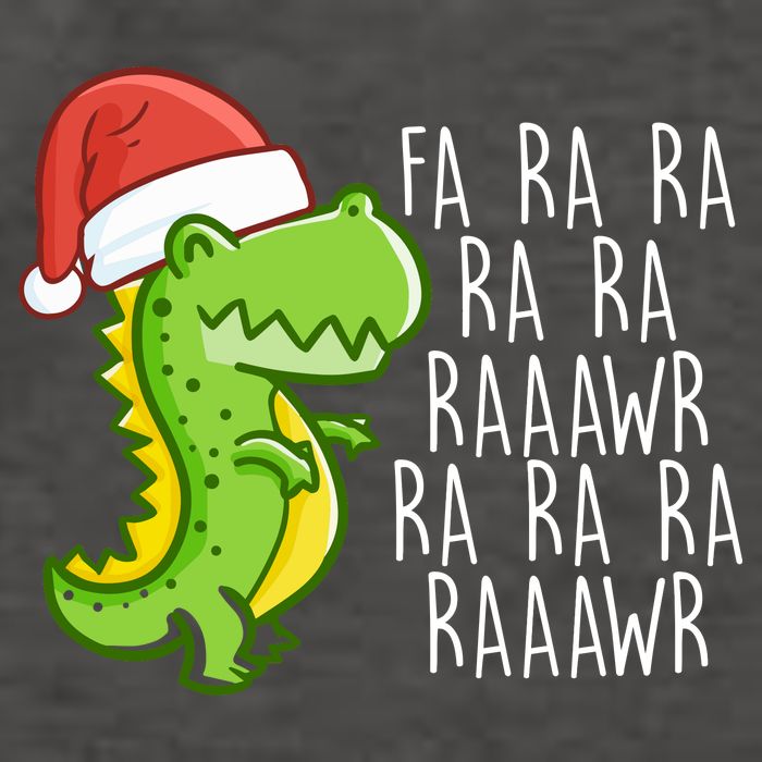 Fa Ra Ra Rawr Dinosaur Christmas Vector Backpack
