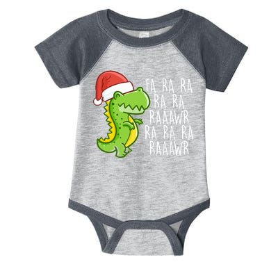 Fa Ra Ra Rawr Dinosaur Christmas Infant Baby Jersey Bodysuit