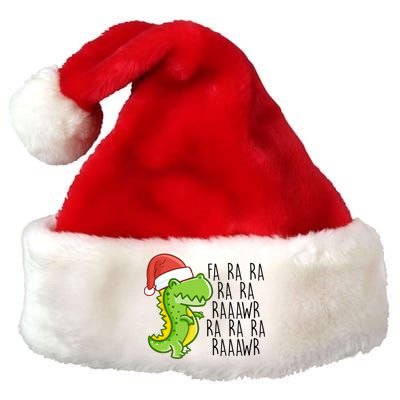 Fa Ra Ra Rawr Dinosaur Christmas Premium Christmas Santa Hat