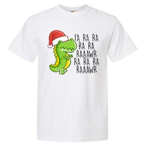 Fa Ra Ra Rawr Dinosaur Christmas Garment-Dyed Heavyweight T-Shirt