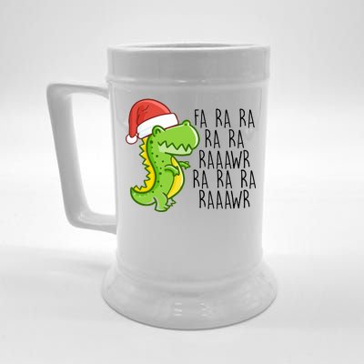 Fa Ra Ra Rawr Dinosaur Christmas Beer Stein