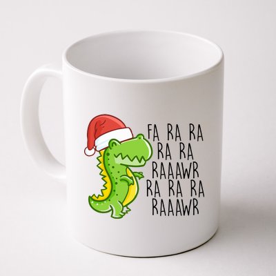 Fa Ra Ra Rawr Dinosaur Christmas Coffee Mug