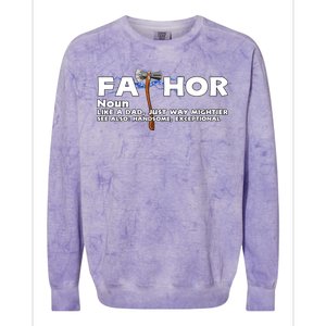 Fa-Thor Definition Colorblast Crewneck Sweatshirt