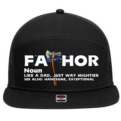 Fa-Thor Definition 7 Panel Mesh Trucker Snapback Hat