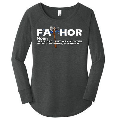 Fa-Thor Definition Women's Perfect Tri Tunic Long Sleeve Shirt