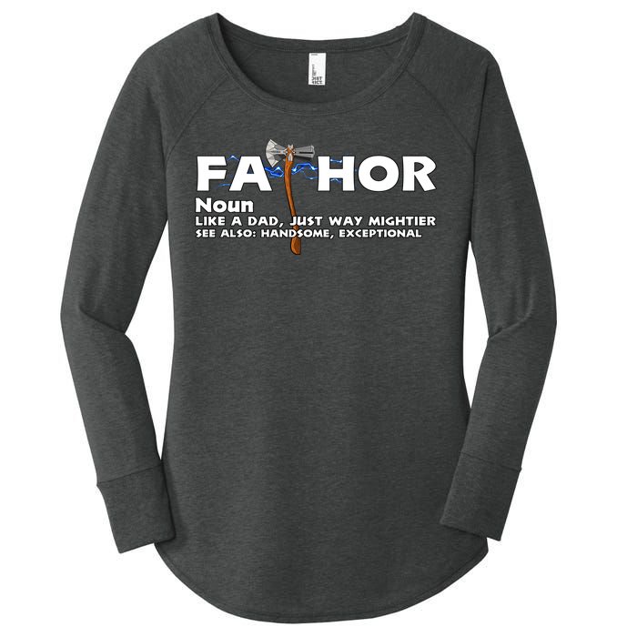 Fa-Thor Definition Women's Perfect Tri Tunic Long Sleeve Shirt