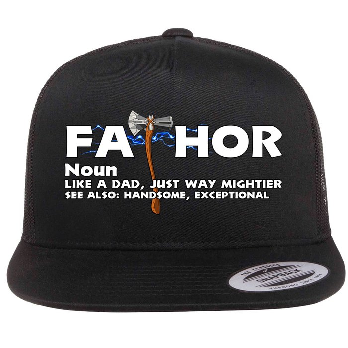 Fa-Thor Definition Flat Bill Trucker Hat