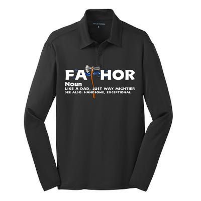 Fa-Thor Definition Silk Touch Performance Long Sleeve Polo