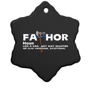 Fa-Thor Definition Ceramic Star Ornament