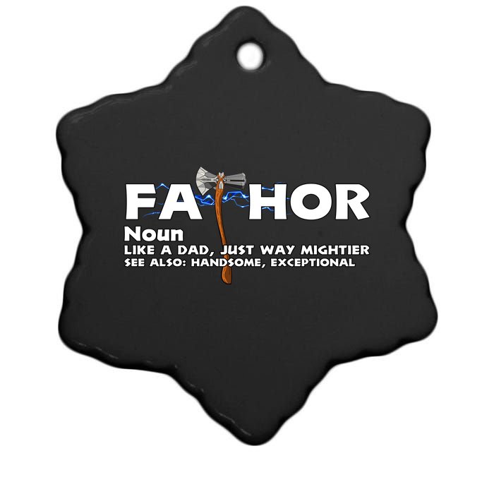 Fa-Thor Definition Ceramic Star Ornament