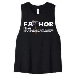 Fa-Thor Definition Women's Racerback Cropped Tank