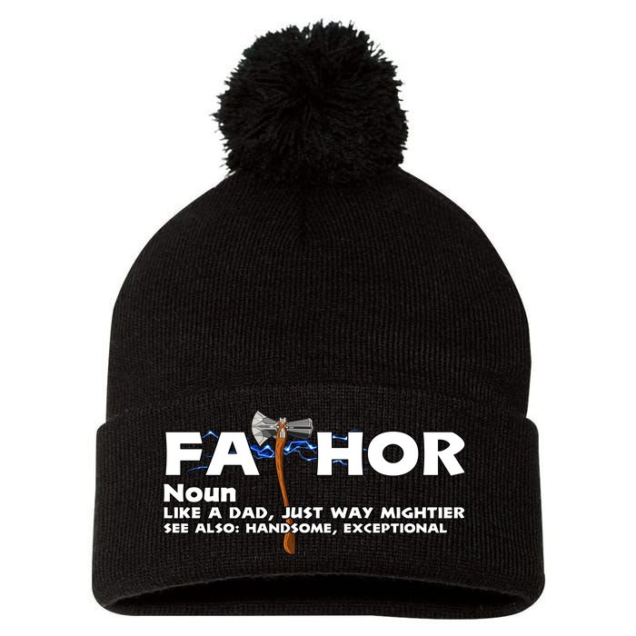 Fa-Thor Definition Pom Pom 12in Knit Beanie