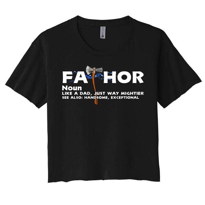 Fa-Thor Definition Women's Crop Top Tee