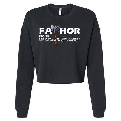 Fa-Thor Definition Cropped Pullover Crew