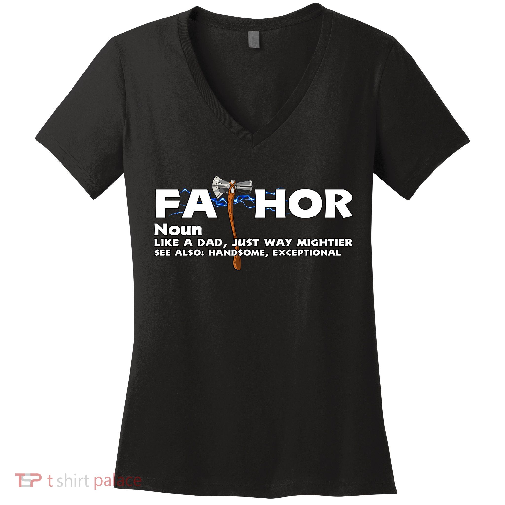 Fa-Thor Definition Women's V-Neck T-Shirt