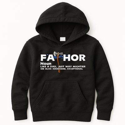 Fa-Thor Definition Kids Hoodie