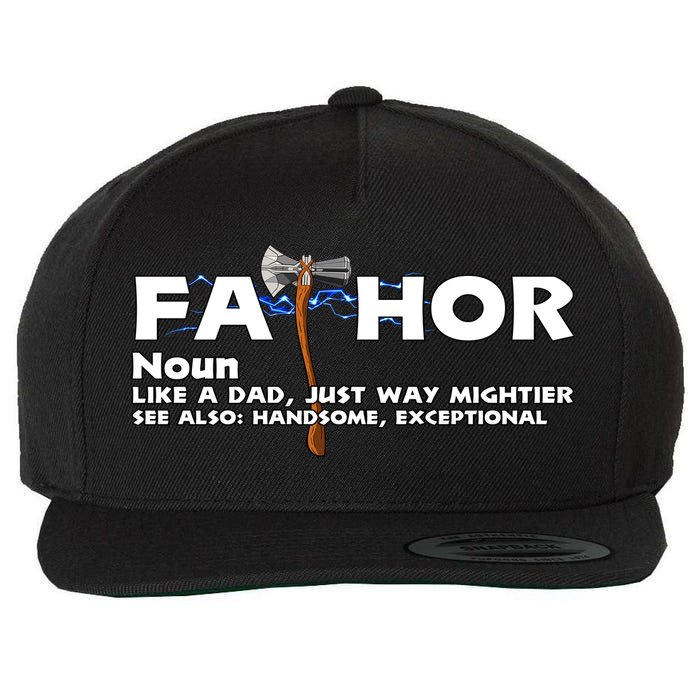 Fa-Thor Definition Wool Snapback Cap