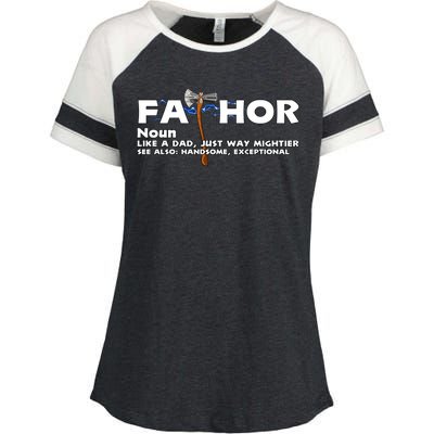 Fa-Thor Definition Enza Ladies Jersey Colorblock Tee