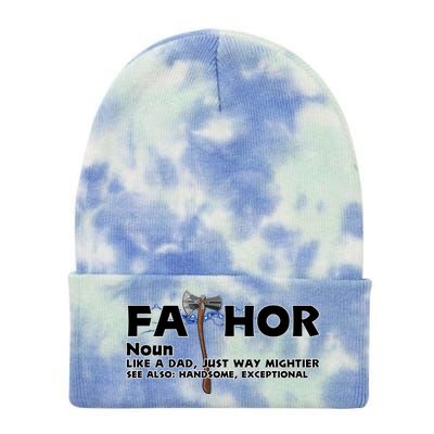 Fa-Thor Definition Tie Dye 12in Knit Beanie