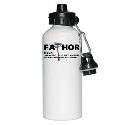 Fa-Thor Definition Aluminum Water Bottle