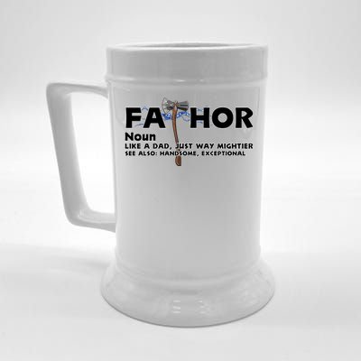 Fa-Thor Definition Beer Stein