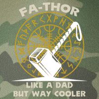 Fa-Thor Like a Dad But Way Cooler Legacy Tie Dye Trucker Hat