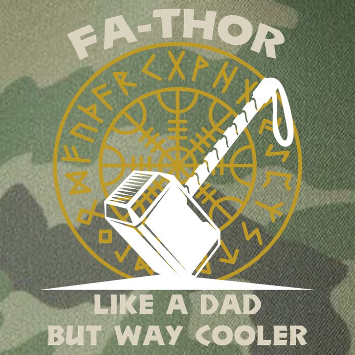 Fa-Thor Like a Dad But Way Cooler Legacy Tie Dye Trucker Hat