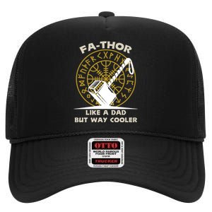 Fa-Thor Like a Dad But Way Cooler High Crown Mesh Back Trucker Hat