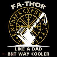 Fa-Thor Like a Dad But Way Cooler Full-Length Apron With Pockets