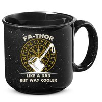 Fa-Thor Like a Dad But Way Cooler 15oz Campfire Ceramic Mug