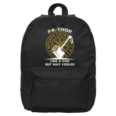 Fa-Thor Like a Dad But Way Cooler 16 in Basic Backpack