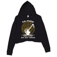 Fa-Thor Like a Dad But Way Cooler Crop Fleece Hoodie