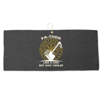 Fa-Thor Like a Dad But Way Cooler Large Microfiber Waffle Golf Towel