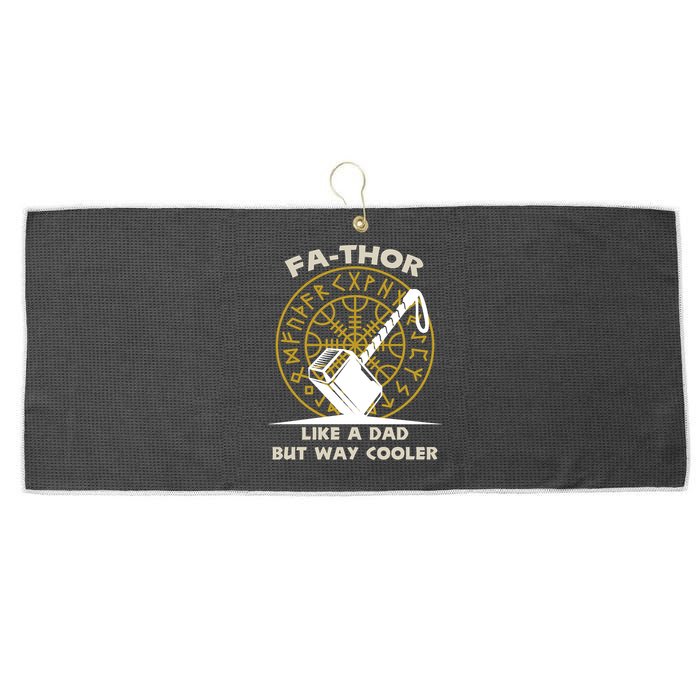 Fa-Thor Like a Dad But Way Cooler Large Microfiber Waffle Golf Towel