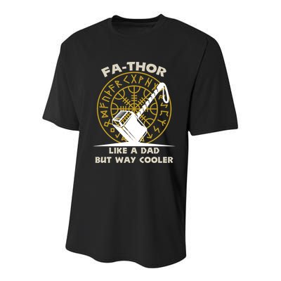Fa-Thor Like a Dad But Way Cooler Youth Performance Sprint T-Shirt