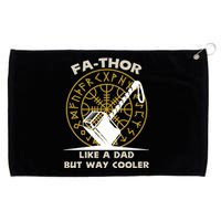 Fa-Thor Like a Dad But Way Cooler Grommeted Golf Towel