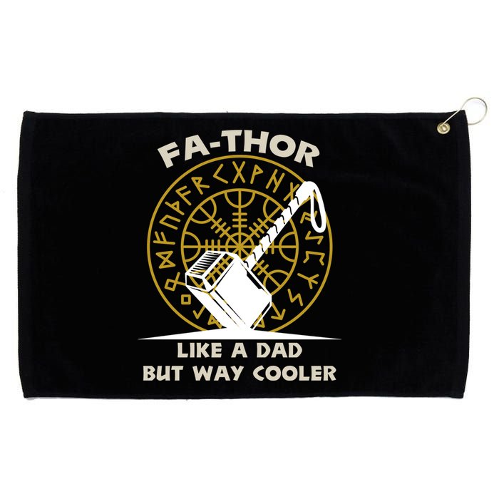 Fa-Thor Like a Dad But Way Cooler Grommeted Golf Towel