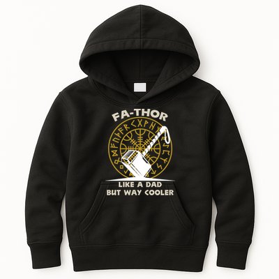 Fa-Thor Like a Dad But Way Cooler Kids Hoodie