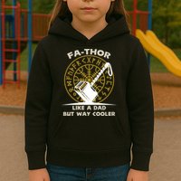 Fa-Thor Like a Dad But Way Cooler Kids Hoodie