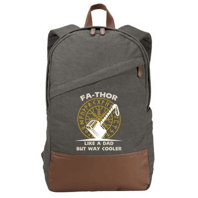 Fa-Thor Like a Dad But Way Cooler Cotton Canvas Backpack