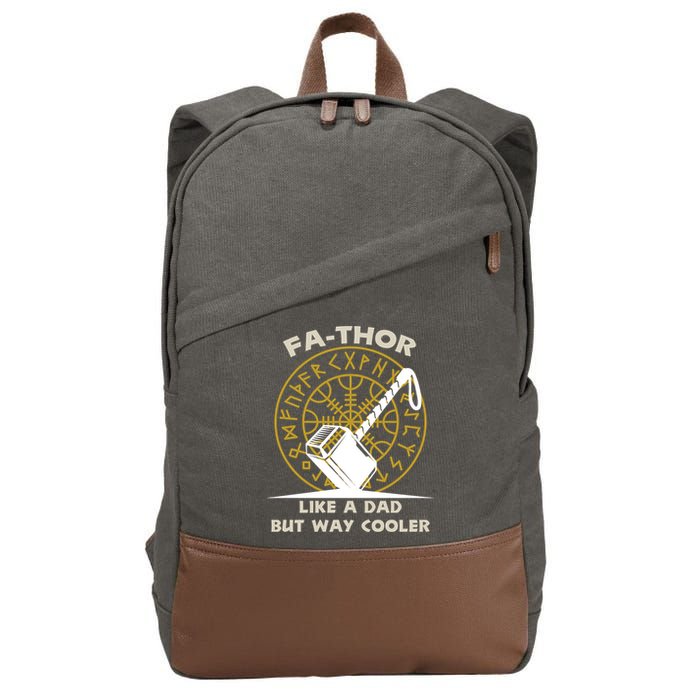 Fa-Thor Like a Dad But Way Cooler Cotton Canvas Backpack