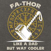Fa-Thor Like a Dad But Way Cooler Cotton Canvas Backpack