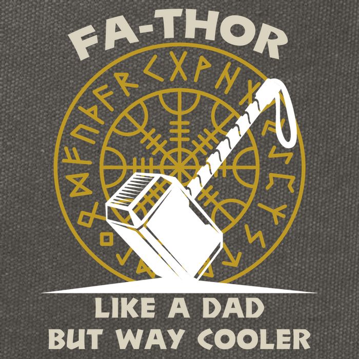 Fa-Thor Like a Dad But Way Cooler Cotton Canvas Backpack