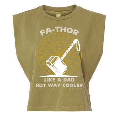 Fa-Thor Like a Dad But Way Cooler Garment-Dyed Women's Muscle Tee