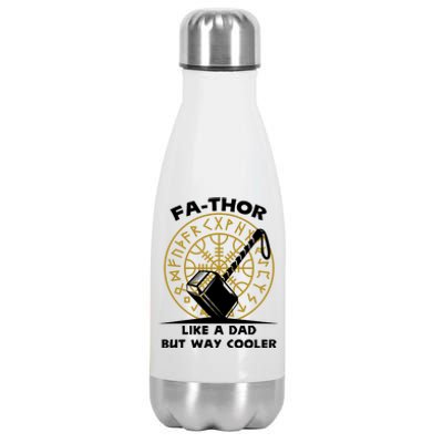 Fa-Thor Like a Dad But Way Cooler Stainless Steel Insulated Water Bottle