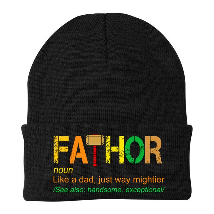 Fa-thor Like Dad Just Way Mightier Beanie