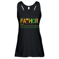 Fa-thor Like Dad Just Way Mightier Ladies Essential Flowy Tank